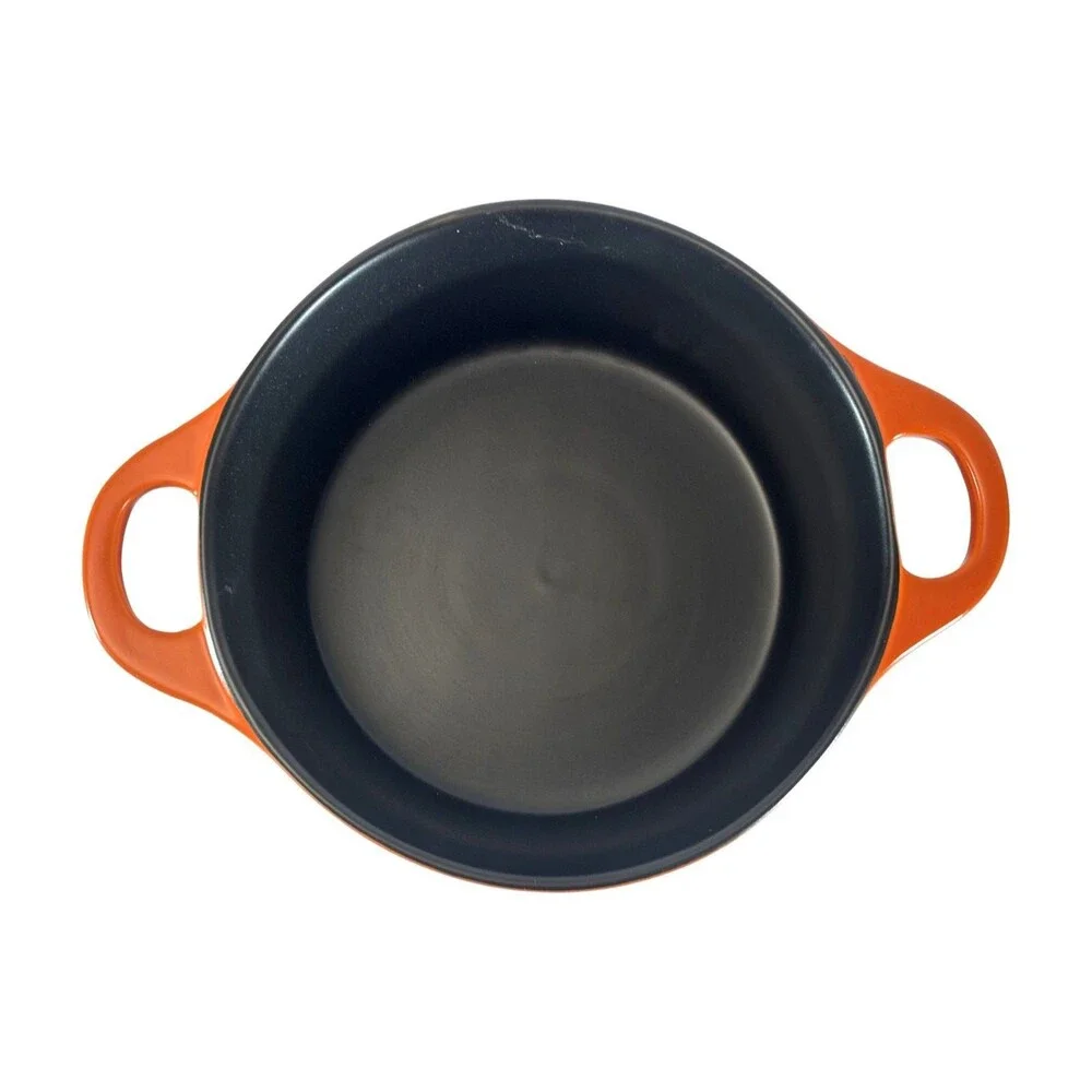 Parini 2 Qt Flameproof Casserole Dish w/ Lid Orange